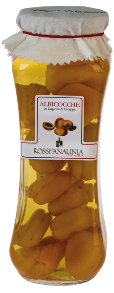 Frutta in Liquore di Grappa, Albicocche Essiccate - Vaso 25cl/500g